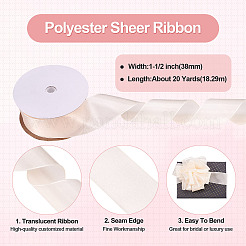 1 Roll 20 Yards Polyester Ribbon&nbsp;OCOR-TA0002-30E