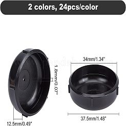 48Pcs 2 Colors PVC Furniture Sliders&nbsp;FIND-CA0002-32