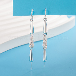 Brass Rhinestone Ear Thread for Women&nbsp;WGADA80-02