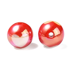 UV Plating Rainbow Iridescent Acrylic Beads&nbsp;X1-OACR-F004-08B