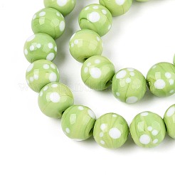 Handmade Lampwork Beads Strands&nbsp;LAMP-N028-21H