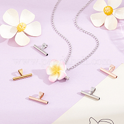 6Pcs 3 Colors 201 Stainless Steel Brooch Convert Necklaces Pendant Hooks&nbsp;STAS-BBC0010-59
