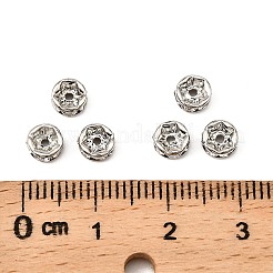 Brass Rhinestone Spacer Beads&nbsp;RB-A014-Z5mm-01P-NF