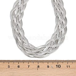 201 Stainless Steel Mesh Chain Necklaces&nbsp;NJEW-H085-01P
