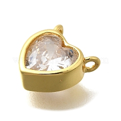 Brass Micro Pave Cubic Zirconia Pendants&nbsp;KK-D295-12G