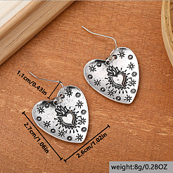 Retro Alloy Dangle Earrings&nbsp;WG4E71B-01