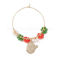 Christmas Theme Alloy Enamel Wine Glass Charms&nbsp;AJEW-JO00190