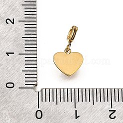 Heart 304 Stainless Steel Pendant Decorations&nbsp;STAS-H202-29G
