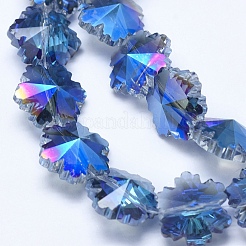 Electroplate Glass Beads Strands&nbsp;EGLA-F134-HP03