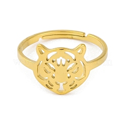 201 Stainless Steel Adjustable Ring for Women&nbsp;RJEW-D082-01E