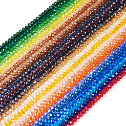25 Strands 25 Colors Electroplate Glass Beads Strands&nbsp;EGLA-TA0001-92B