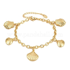 Summer 304 Stainless Steel Sea Animals Charm Bracelets&nbsp;BJEW-D359-16E-G