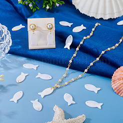 30Pcs Natural Freshwater Shell Pendants&nbsp;BSHE-TA0001-32