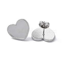 Non-Tarnish 304 Stainless Steel Stud Earring Findings&nbsp;LS-STAS-F286-17P