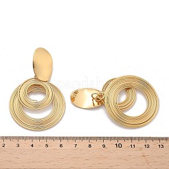 304 Stainless Steel Dangle Stud Earrings&nbsp;EJEW-C142-18G