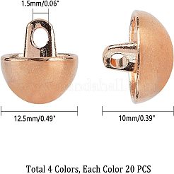 Alloy Shank Buttons&nbsp;BUTT-UN0001-02