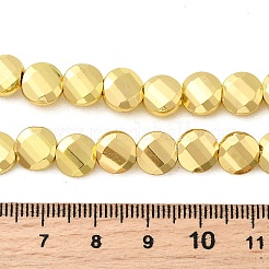 Electroplate Glass Beads Strands&nbsp;EGLA-F166-15G