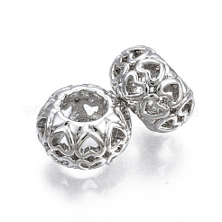 Rack Plating Alloy European Beads&nbsp;MPDL-N039-075