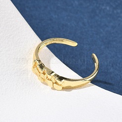 Brass Cuff Rings for Women&nbsp;RJEW-Z111-03G