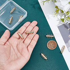 10Pcs Tube Brass Slide Lock Clasps&nbsp;KK-GA0002-44