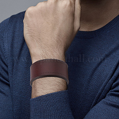 Flat Sided Cowhide Leather Cord Bracelets&nbsp;BJEW-CL0001-59