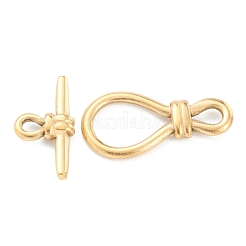 PVD Vacuum Plating 304 Stainless Steel Toggle Clasps&nbsp;X-STAS-B020-09G