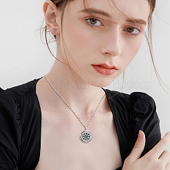 2 Sets Alloy Hollow Essential Oil Diffuser Perfume Locket Pendant 304 Stainless Steel Chain Necklaces&nbsp;NJEW-HS0001-22B