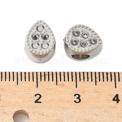 304 Stainless Steel European Bead Rhinestone Settings&nbsp;STAS-D307-01B-P