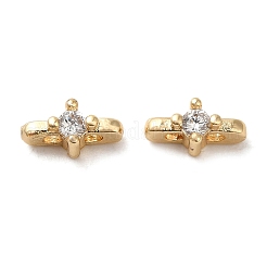 Rack Plating Brass Cubic Zirconia Multi-Strand Links&nbsp;KK-K376-02