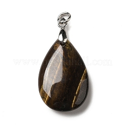 Natural Tiger Eye Pendants&nbsp;G-H286-04P-03