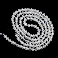 Natural Rainbow Moonstone Beads Strands&nbsp;G-G0005-C02