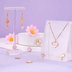 80Pcs 8 Style Light Gold Alloy Enamel Pendants&nbsp;ENAM-LS0001-69