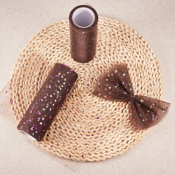 Heart Glitter Sequin Deco Mesh Ribbons&nbsp;OCOR-BC0007-26