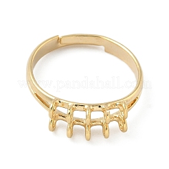 Adjustable Brass Finger Ring Trays for Hanging Pendant&nbsp;KK-K414-03D-G