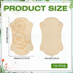 10Pcs Wooden Bobbins&nbsp;DIY-BC0014-74A