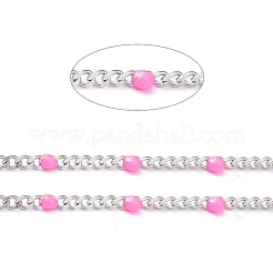 304 Stainless Steel Enamel Curb Chains&nbsp;CHS-P013-01P-07