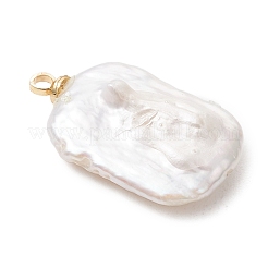 Natural Baroque Keshi Pearl Pendants&nbsp;PALLOY-JF05197