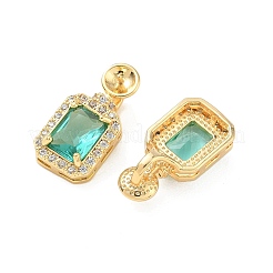 Brass Micro Pave Cubic Zirconia Pendants Settings&nbsp;KK-C172-23G