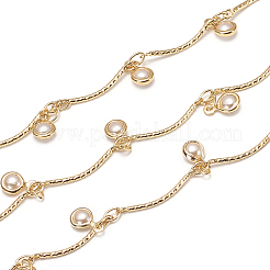 Handmade Brass Scalloped Bar Chains&nbsp;CHC-I027-02G