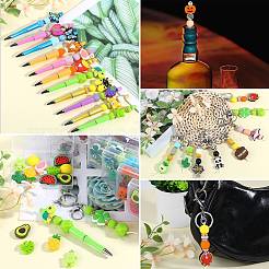 16Pcs 8 Styles Food Grade Silicone Focal Beads&nbsp;SIL-SZ0002-22