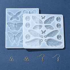 2Pcs 2 Styles DIY Butterfly Ornament Silicone Molds&nbsp;DIY-FS0010-05