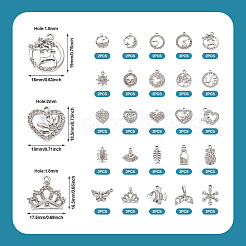 50Pcs 25 Styles Alloy Rhinestone Charms&nbsp;FIND-TA0002-94