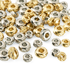 60Pcs 4 Styles Column Brass Beads&nbsp;KK-TA0009-07