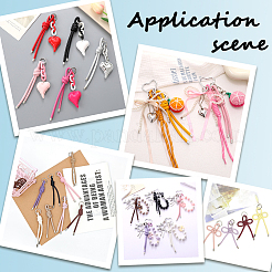 14Pcs 14 Colors PU Leather Pendant Decorations&nbsp;HJEW-SC0003-16