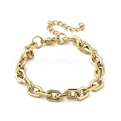 304 Stainless Steel Cable Chain Bracelets for Women&nbsp;BJEW-F488-14G