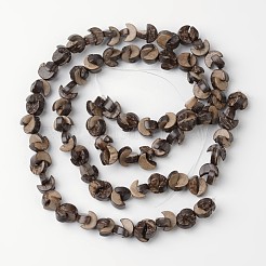 Natural Coconut Moon Bead Strands&nbsp;COCB-O003-09