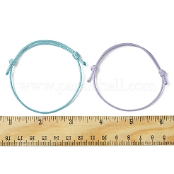 30Pcs 5 Color Adjustable Waxed Polyester Braided Cord Bracelets&nbsp;BJEW-FZ00016