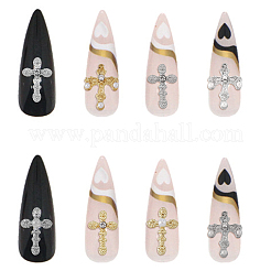 54Pcs 9 Style Zinc Alloy Rhinestone Cabochons&nbsp;MRMJ-HY0001-20