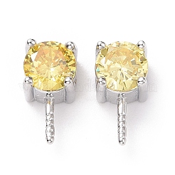 Rhodium Plated 925 Sterling Silver Peg Bails&nbsp;STER-D035-47P-08