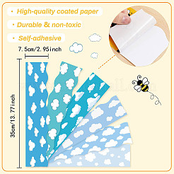 60pcs Coated Paper Border Decorative Stickers&nbsp;STIC-WH0020-001